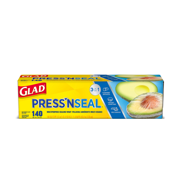 Glad Press’n Seal® Plastic Food Wrap, 140 sq. ft. Roll