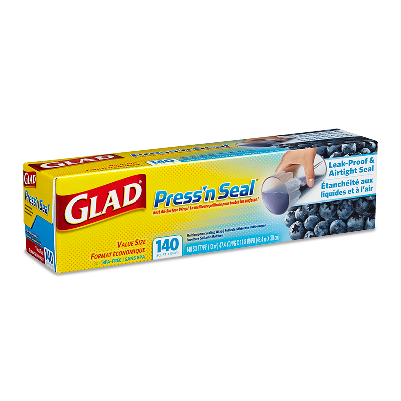 Glad Press'n Seal® Plastic Food Wrap, 140 sq. ft. Roll, Glad Canada